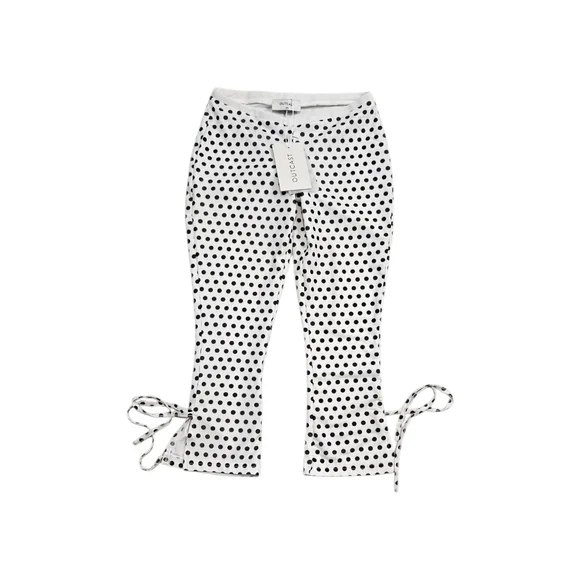 OUTCAST YULE CAPRI PANT WHITE POLKADOT XS NWT - Picture 4 of 8